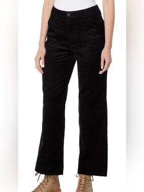 Kut from the Kloth Black Charlotte Corduroy Pants w/Pork Chop Pockets